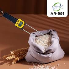 ACETEQ™ AR-991 Grain Moisture Meter | Digital Moisture Tester for Paddy, Wheat, Rice, Corn & 14 Grain Types