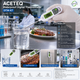 ACETEQ DTM-X7 Waterproof Digital Thermometer, -50°C to 300°C, IPX6, Stainless Steel Probe, 0.1°C Resolution