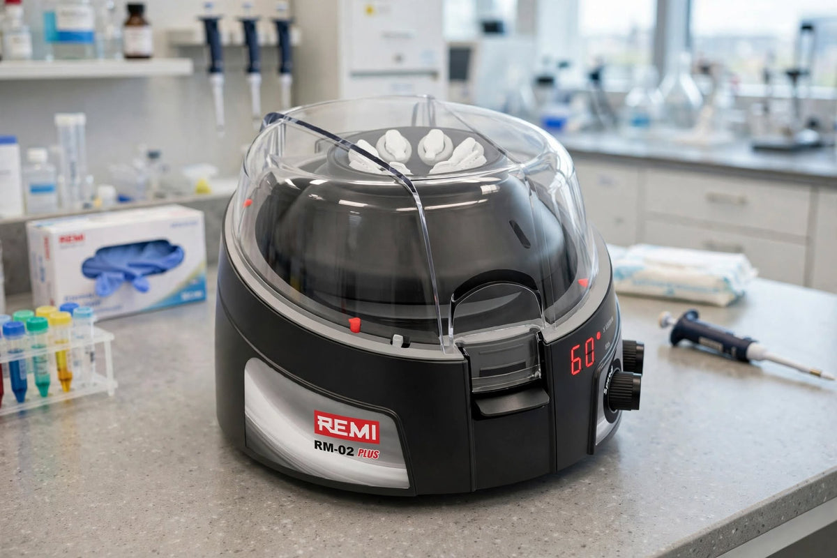 REMI RM-02 Plus Mini Centrifuge | 6000 RPM | 2000 × g | 8 × 1.5/2.0 mL Capacity | BLDC Motor | Digital Display | PCR Strip Rotor