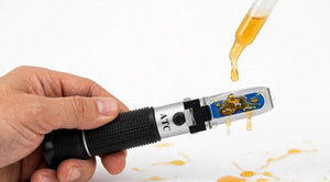 ERMA 28–62% Brix Handheld Sugar Refractometer with ATC – High-Concentration Sugar Measurement