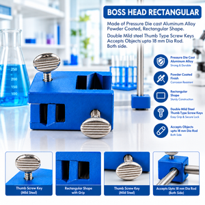 Rectangular Boss Head Clamp 18 mm for Laboratory Stand