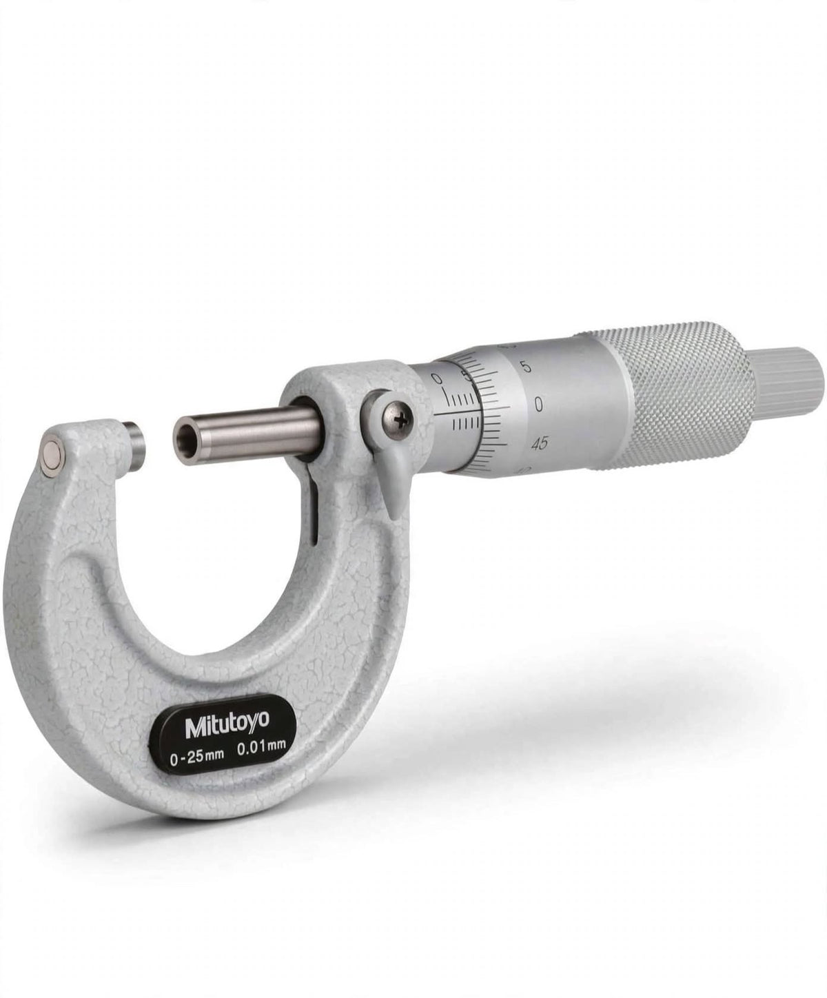 MITUTOYO Manual Micrometer Screw Gauge 0–25 mm, 0.01 mm Graduation – Cat. No. 103-137 | Outside Micrometer