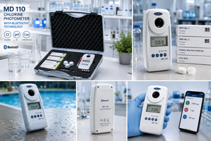 Lovibond MD 110 Chlorine Photometer with Bluetooth | 3-in-1 Chlorine, pH & Cyanuric Acid Water Tester