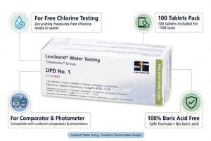 Lovibond® DPD No. 1 Reagent Tablets 511050BT – 100 Tablets | Free Chlorine Testing Reagent for Water Analysis