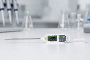 ACETEQ DTM-X7 Waterproof Digital Thermometer, -50°C to 300°C, IPX6, Stainless Steel Probe, 0.1°C Resolution