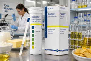 QUANTOFIX Free Fatty Acids Test Strips 91365 | Semi-Quantitative FFA Test for Frying Oil | 0–3% FFA | 50 Tests | MACHEREY-NAGEL