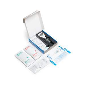 Hanna HI981037 Skin & Scalp pH Tester | 0.00–12.00 pH Range | ±0.05 pH Accuracy | Digital pH Meter for Skin & Scalp Testing