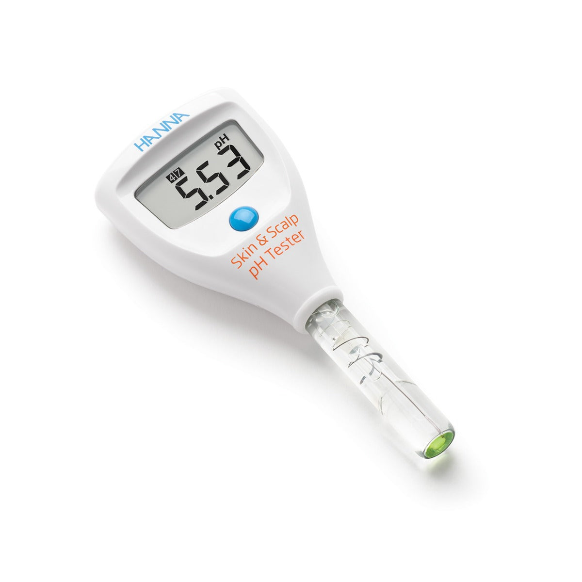 Hanna HI981037 Skin & Scalp pH Tester | 0.00–12.00 pH Range | ±0.05 pH Accuracy | Digital pH Meter for Skin & Scalp Testing