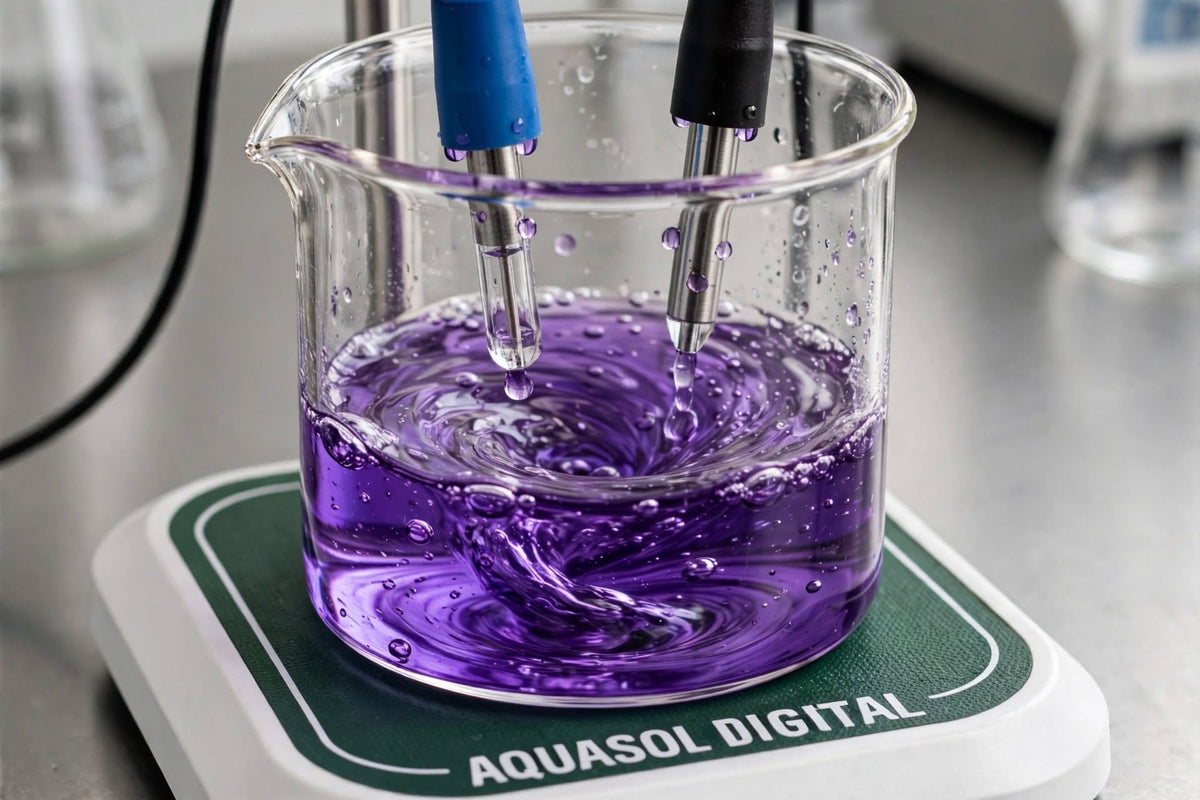 AQUASOL DIGITAL ABT204 Table Top Dissolved Oxygen (DO) & Temperature Meter with Magnetic Stirrer | 0–20.00 mg/L DO | 0–200.0% O₂ | 0–110°C | Built-in ATC | Memory & USB Connectivity