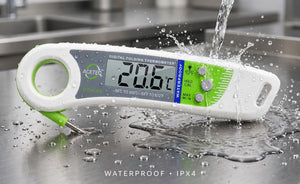 ACETEQ DTM-X9 Digital Folding Food Thermometer – Waterproof, Stainless-Steel Probe, Fast Response