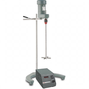 REMI RQG-126/D Medium Duty Geared Laboratory Stirrer | PMDC Motor | 50–750 RPM | 15 L Capacity | 8 × 450 mm SS 316 Shaft | 75 mm 4-Cross Blade Impeller
