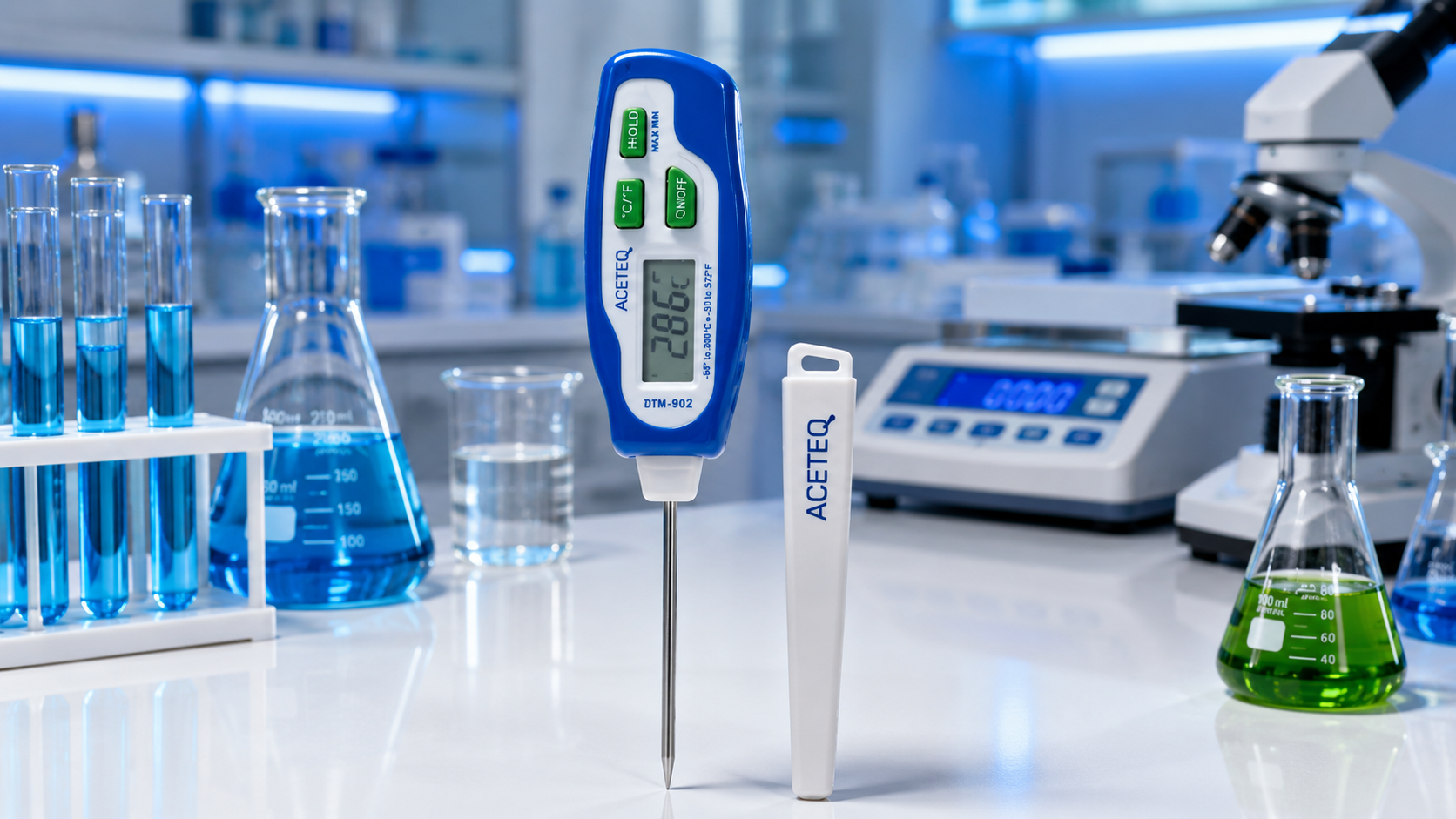 ACETEQ DTM-902 Waterproof Digital Thermometer | Pen-Type Food & Laboratory Thermometer | -50°C to +300°C
