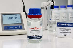 Hamilton CRM Conductivity Standard 100 µS/cm, 250 mL | Glycerine Base | NIST Traceable | Certified Reference Material (CRM) | Part No. 238934