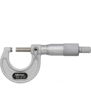 MITUTOYO Manual Micrometer Screw Gauge 0–25 mm, 0.01 mm Graduation – Cat. No. 103-137 | Outside Micrometer