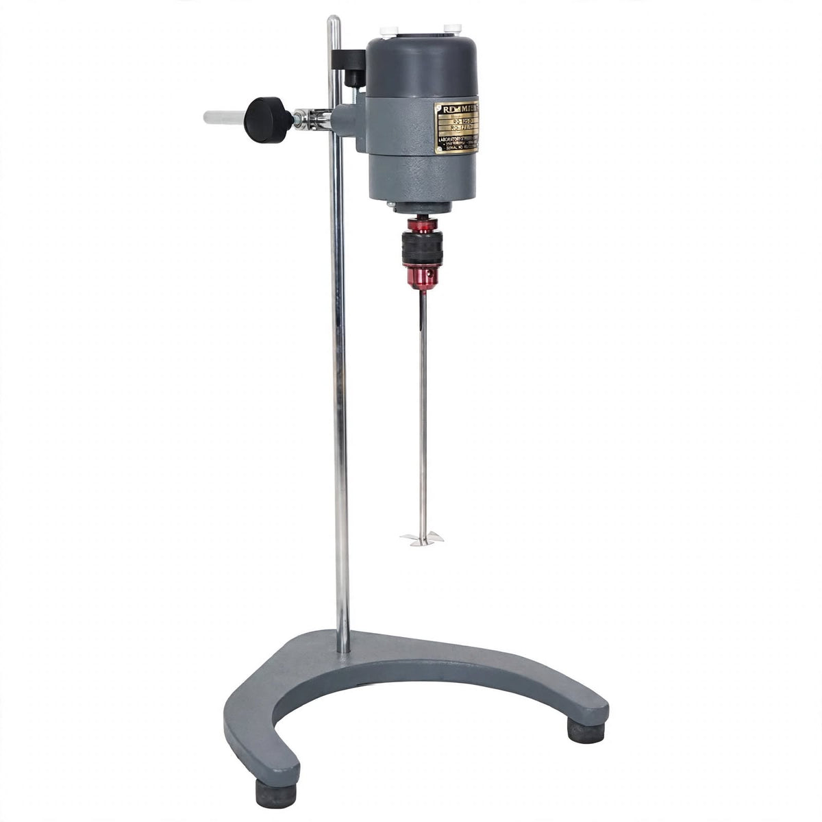 REMI RQ-122/D Laboratory Stirrer | 1/20 HP AC/DC Motor | 800–4000 RPM | 7 L Capacity | 6 × 250 mm Stainless Steel Shaft | Pitched Fan Impeller