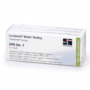 Lovibond® DPD No. 1 Reagent Tablets 511050BT – 100 Tablets | Free Chlorine Testing Reagent for Water Analysis