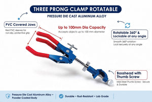 Three Finger Clamp Rotatable with Bosshead – Laboratory Clamp