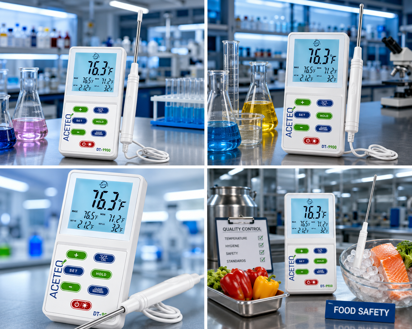 ACETEQ DT-9900 Digital Thermometer with External Probe