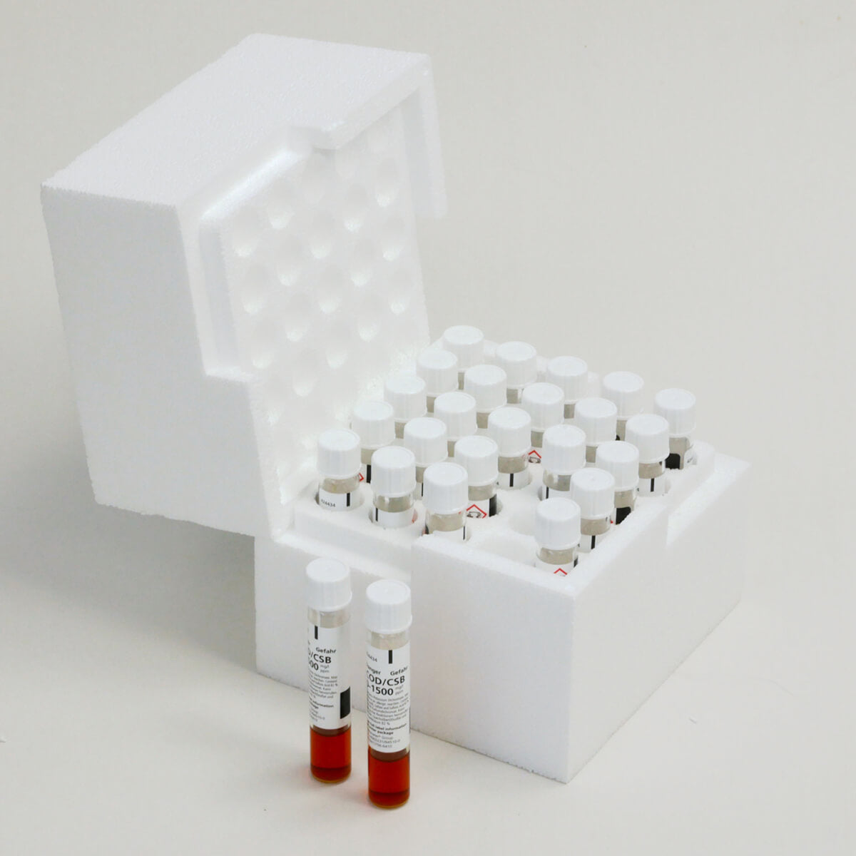 Lovibond® COD MR/25 COD Tube Tests | 20–1500 mg/L COD | 25 Tests | Dichromate/H₂SO₄ Method | Part No. 2420721