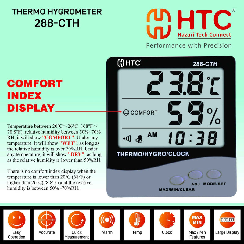 HTC 288-CTH DIGITAL THERMO HYGROMETER