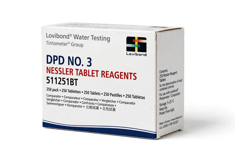Lovibond 511251BT DPD No. 3 Nessler Tablet Reagents | Total Chlorine Testing | Pack of 250 Tablets