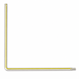 DIMPLE L-Shaped Oven Thermometer – Yellow Back Glass Angular Laboratory Thermometer (4