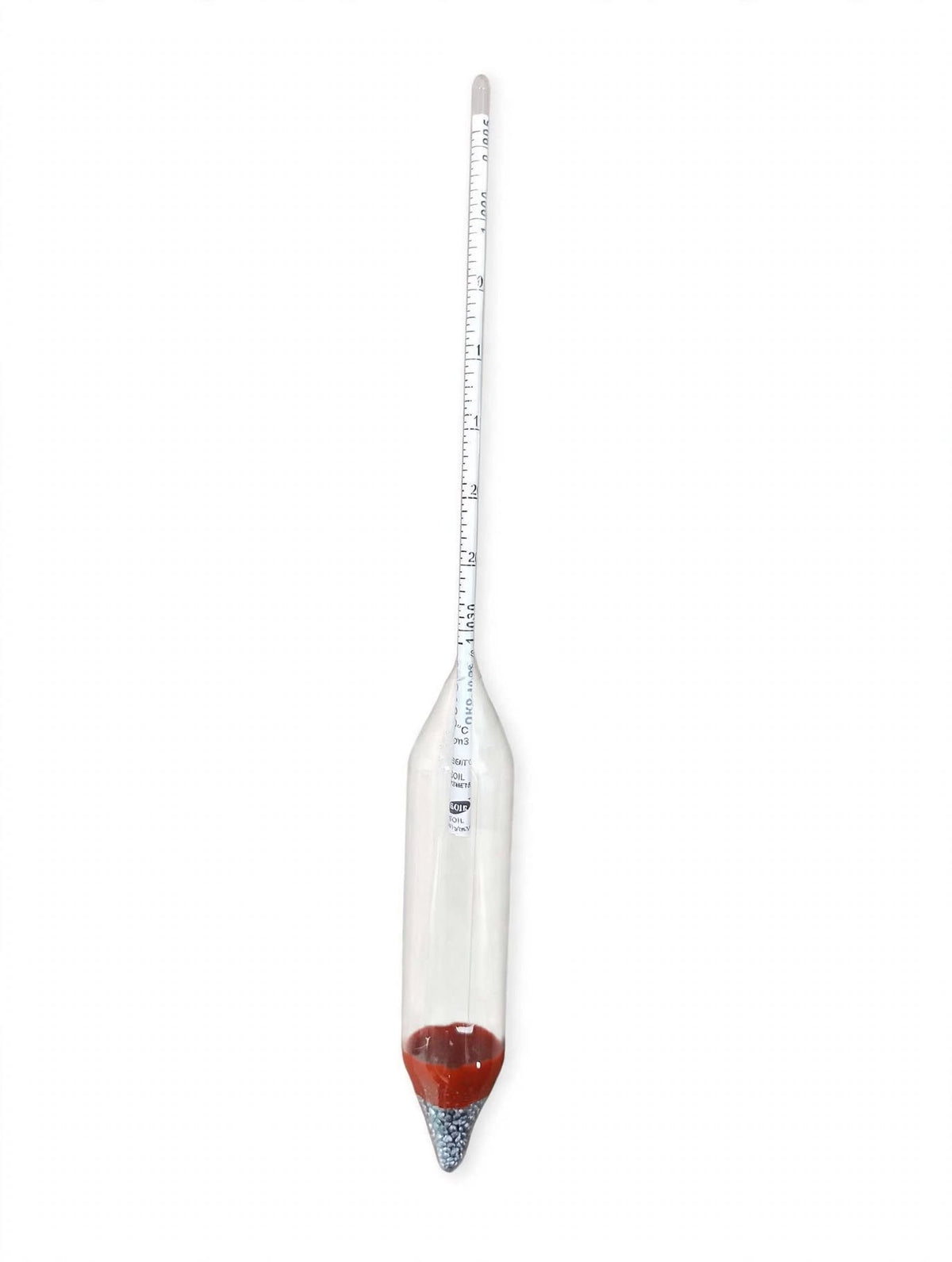 Leimco SOIL AGRO SPECIAL Glass Hydrometer, Plain Form, 0.995–1.030 g/cm³ Range, 0.0005 g/cm³ Graduation, Calibrated at 20°C | Cat. No. 18039
