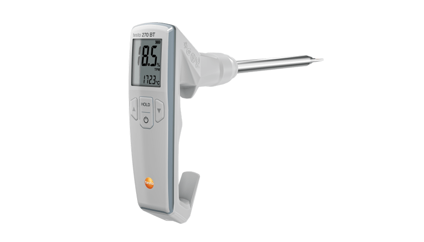 Testo 270 BT Frying Oil Tester with Bluetooth | 0–40 % TPM | 40–200 °C | Product No. 0563 2770