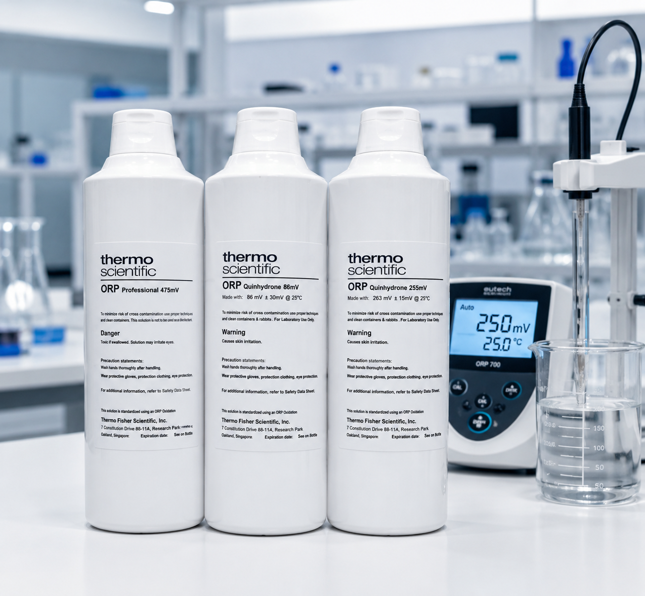 Eutech® Standard ORP (Oxidation-Reduction Potential) Solutions – NIST Traceable