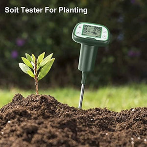ACETEQ SPH-108 Soil PH Meter, Tests Soil pH Value, Temperature, Humidity & Sunlight Testing Meter