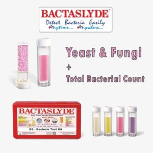 BACTASLYDE Yeast & Fungi + TBC Test Kit , 5 Quantitative Test of Total Bacterial Count + Yeast & Fungi each BS101