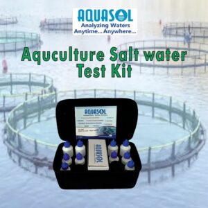 AQUASOL Aquaculture Salt Water Test Kit (pH / Ammonia / Nitrate / Nitrite/Dissolved Oxygen) AE118S
