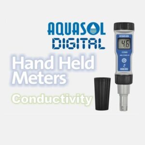 AQUASOL DIGITAL Conductivity Meter With Calibration Solution Low Range, 0 - 1999 µs/Cm, Waterproof, AMCOND02