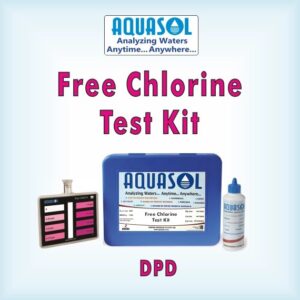 AQUASOL Free Chlorine Test Kit AE225*  Range 0 - 5.0 PPM (Mg/L) 200 Tests